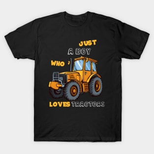 Just A Boy Who Loves Tractors T-Shirt